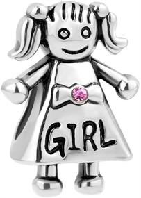 img 1 attached to 👨 LilyJewelry Family Mom Dad Love Boy Girl Charm Beads: Perfect Bracelet Accessories!