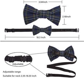 img 2 attached to Suspenders with Bowtie Set for Children - Boys' Accessory Suspenders
