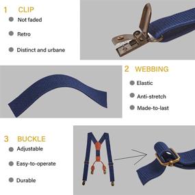img 1 attached to Подтяжки с галстуком для детей - Аксессуары для мальчиков.