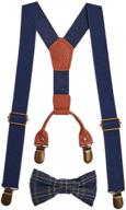 suspenders with bowtie set for children - boys' accessory suspenders logo