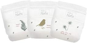 img 3 attached to 🌱 Eco by Naty Size 4 Baby Diapers: Plant-based, 156 Ct, Oil Plastic-Free on Skin, 1 Month Supply