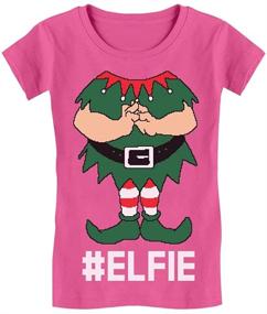 img 4 attached to TeeStars Funny Christmas Fitted T Shirt Girls' Clothing for Tops, Tees & Blouses