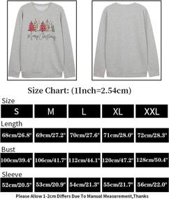 img 3 attached to 🎄 Elegexy Christmas Leopard T Shirt for Women: Festive Holiday Blouse with Piald Trees Print and Casual Long Sleeves