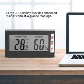 img 2 attached to Hygro Thermometer Portable Thermometer Hygrometer Temperature
