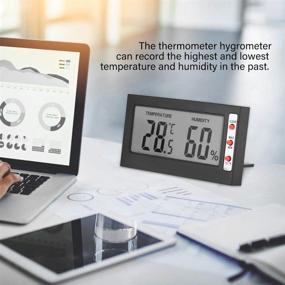 img 3 attached to Hygro Thermometer Portable Thermometer Hygrometer Temperature