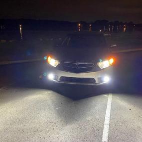 img 1 attached to ALLA Lighting H8 H9 H11 LED Switchback Fog Lights: High & Low Beam Conversion Kits, DRL, Dual Color 6000K White/3200K Yellow - 12V H16 H8LL H11LL H965W, Super Bright 8000 Lumens