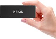 💻 kexin 500gb external ssd usb 3.1 portable solid state drive - high speed read & write (up to 500mb/s & 450mb/s) - ultra-slim external storage for pc, desktop, laptop, macbook - black (500g) logo