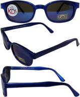 😎 stylish kd's unisex-adult biker sunglasses in blue/blue - one size for optimal eye protection logo