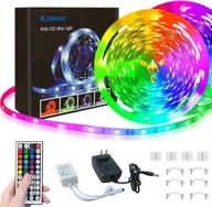 🌈 32.8ft flexible color changing led strip lights by wltoeoo - rgb led wall lights with 44 key remote, diy colors - ideal for bedroom, kitchen, party, halloween, christmas decoration логотип