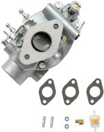 carburetor tractor carb replacement kit for 1993-1952 ford 2n 8n 9n tractor - includes gasket, bolts, and multiple compatible replace numbers logo