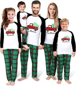 img 4 attached to 🦌 QUNISY Reindeer Christmas Matching Sleepwear: Cozy Men's Clothing for Sleep & Lounge