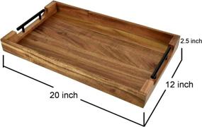 img 3 attached to 🪑 Extra Large Decorative Ottoman Tray