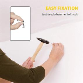 img 1 attached to 🖼️ Maexxna 200PCS Picture Hangers: Heavy-Duty Hooks for Wood/Drywall - Ideal Hanging Kit for Frames, Canvas, Mirrors, and More