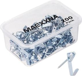 img 4 attached to 🖼️ Maexxna 200PCS Picture Hangers: Heavy-Duty Hooks for Wood/Drywall - Ideal Hanging Kit for Frames, Canvas, Mirrors, and More