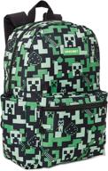 mine craft creeper 16 backpack logo