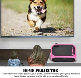 img 3 attached to The Ultimate HD Projector Experience: Diyeeni 1080P LED Projector, Portable and Convenient with Speaker, Adjustable Projection Screen, HDMI, USB, SD Compatibility (US)