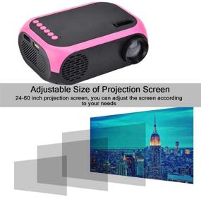 img 2 attached to The Ultimate HD Projector Experience: Diyeeni 1080P LED Projector, Portable and Convenient with Speaker, Adjustable Projection Screen, HDMI, USB, SD Compatibility (US)