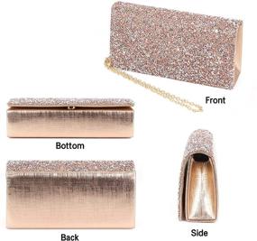 img 2 attached to Naimo Bling Rhinestone Wedding Evening Party Clutch Handbag Purse with Shimmering Shine