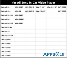 img 1 attached to 🚫 Универсальный обходной модуль APPS2Car для стереосистемы Sony XAV, с возможностью пропуска видео в движении, совместимый со всеми DVD-плеерами серии Sony XAV с сенсорным экраном двойного DIN.