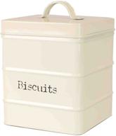 ivory/copper home basics biscuits tin canister - one size, stylish & functional logo