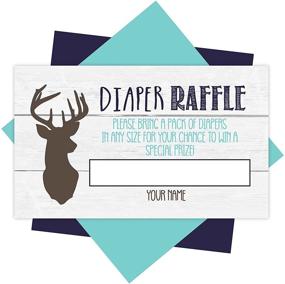 img 4 attached to 🎟️ 25 Diaper Raffle Tickets for Baby Shower Boy - Deer Baby Shower Games for Boys, Diaper Raffle Cards, Raffle Tickets for Baby, Baby Shower Invitation Inserts, Baby Shower Ideas