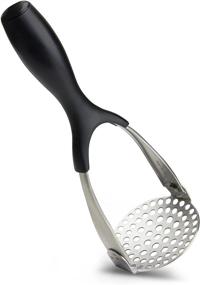 img 1 attached to 🥔 Prepara Stainless Steel Potato Masher: Efficient and Stylish Black Design