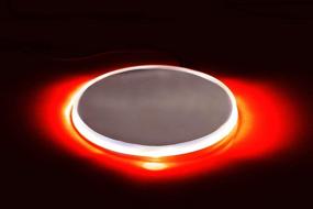 img 3 attached to 🔴 iJDMTOY BMW 82mm Roundel LED Emblem Lighting Kit - Brilliant Red Background Illumination for Front Hood or Rear Trunk Lid