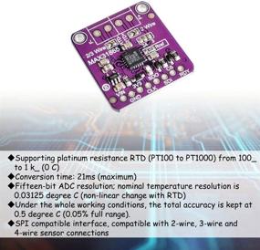 img 2 attached to 🌡️ Comidox MAX31865 PT100/PT1000 RTD Temperature Thermocouple Sensor Amplifier Board Temperature Detector Module for Arduino - (1 Unit)