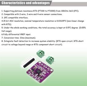 img 3 attached to 🌡️ Comidox MAX31865 PT100/PT1000 RTD Temperature Thermocouple Sensor Amplifier Board Temperature Detector Module for Arduino - (1 Unit)