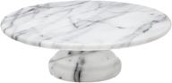 🍽️ godinger cucina marble pedestal off white: elegant and versatile kitchen essential logo