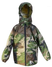 img 4 attached to 🧥 DRY KIDS - Packable Camo Green Jacket for 3-4 Year Olds