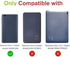 img 3 attached to BMOUO Onn 7 inch Tablet Case - Protective and Lightweight for Onn 7 inch Android Tablet - Blue