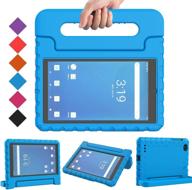 bmouo onn 7 inch tablet case - protective and lightweight for onn 7 inch android tablet - blue logo