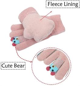 img 3 attached to 🧤 Stay Warm with Kacota Winter Gloves - Knitted Fleece Boys' Accessories