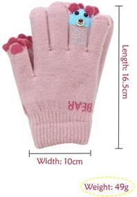 img 2 attached to 🧤 Stay Warm with Kacota Winter Gloves - Knitted Fleece Boys' Accessories