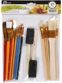 img 3 attached to 🎨 CONDA 25 Pcs All Purpose Paint Brush Value Pack: Perfect for Watercolor, Oil, Acrylic Paints & More!