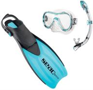 🏊 seac sprint zoom snorkeling set with mask, fin, and snorkel gear + bonus snorkeling gear bag logo