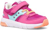 👟 high-quality saucony unisex-child jazz lite 2.0 sneaker: stylish and comfortable footwear for kids logo