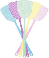 🪰 pal&amp;sam fly swatter: reliable, durable and flexible manual swat set - 5 pack (assorted colors) logo