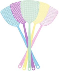 img 4 attached to 🪰 PAL&amp;SAM Fly Swatter: Reliable, Durable and Flexible Manual Swat Set - 5 Pack (Assorted Colors)
