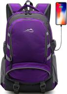 large travel college school backpack with laptop compartment, usb port – perfect business gift logo