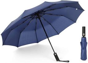 img 4 attached to 🌂 Burgundy Umbrellas with JOURNOW Windproof Coating: Stay Protected in Style