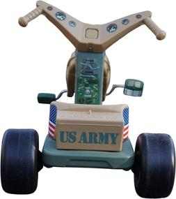 img 2 attached to 🚲 The Original Big Wheel 16 Inch Tricycle - Special Army Edition for Kids 3-8 with 72 Military Figures: Boys and Girls Trike Exploration