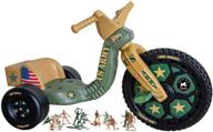 🚲 the original big wheel 16 inch tricycle - special army edition for kids 3-8 with 72 military figures: boys and girls trike exploration logo