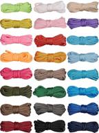 🧵 versatile 24 piece paracord kit: 10 ft 550 cord for crafting, lanyards, keychains, dog collars, and diy projects - 24 solid colors included логотип