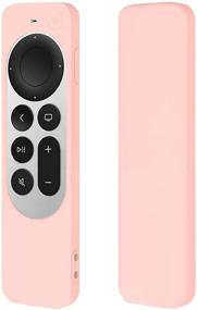 img 4 attached to 📺 Seltureone Compatible 2021 Apple TV 4K Siri Remote Cover - Pink Silicone Protective Case Sleeve for 2nd Gen Siri Remote - Shock Absorption, Washable