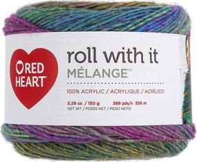 img 3 attached to 🐱 Stylish and Cozy: Red Heart Roll with it Melange Catwalk - A Must-Have for Fashionable Felines!