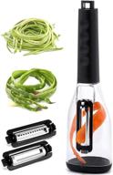 🥕 potato, carrot, and zucchini peeler set - dishwasher safe vegetable peelers for kitchen logo