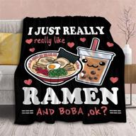 blanket noodles lightweight blankets suitable logo