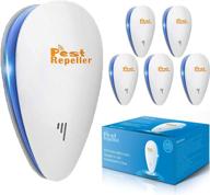🕷️ 6 pack magic metal ultrasonic pest repeller - electronic indoor pest repellent plug-in for home, warehouse, living room, bedroom logo